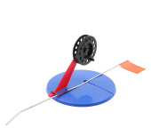 Жерлица с угловой пласт. стойкой d-195 мм, катушка 75 мм