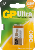 Батарейка  GP Ultra Alkaline 9V Крона FSB1